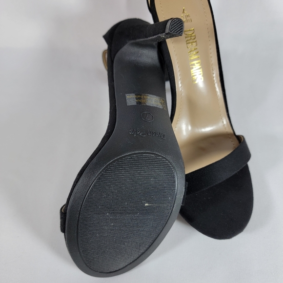 Dream Pairs Womens Karrie Black Ankle Strap Heels Size 7 - Picture 4 of 4